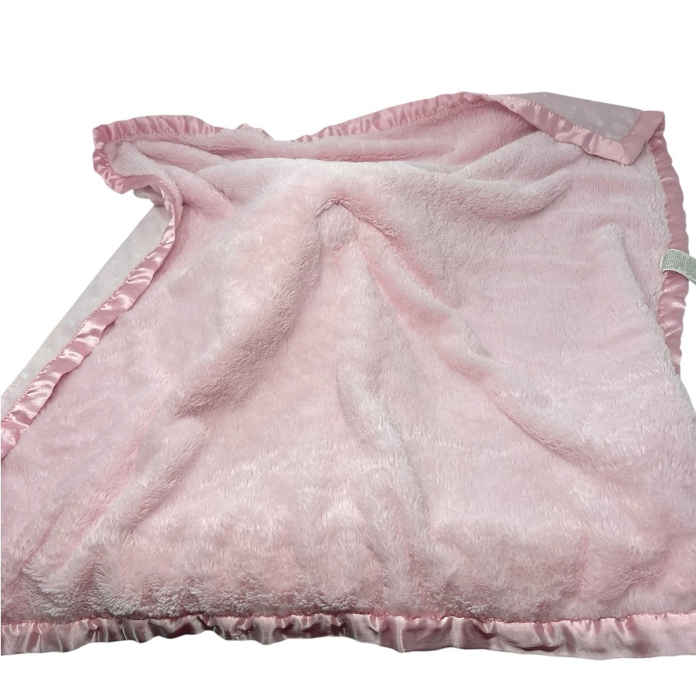 Pink and white Polka Dot Target Cloud Island Bunny Security Blanket - Picture 4 of 7